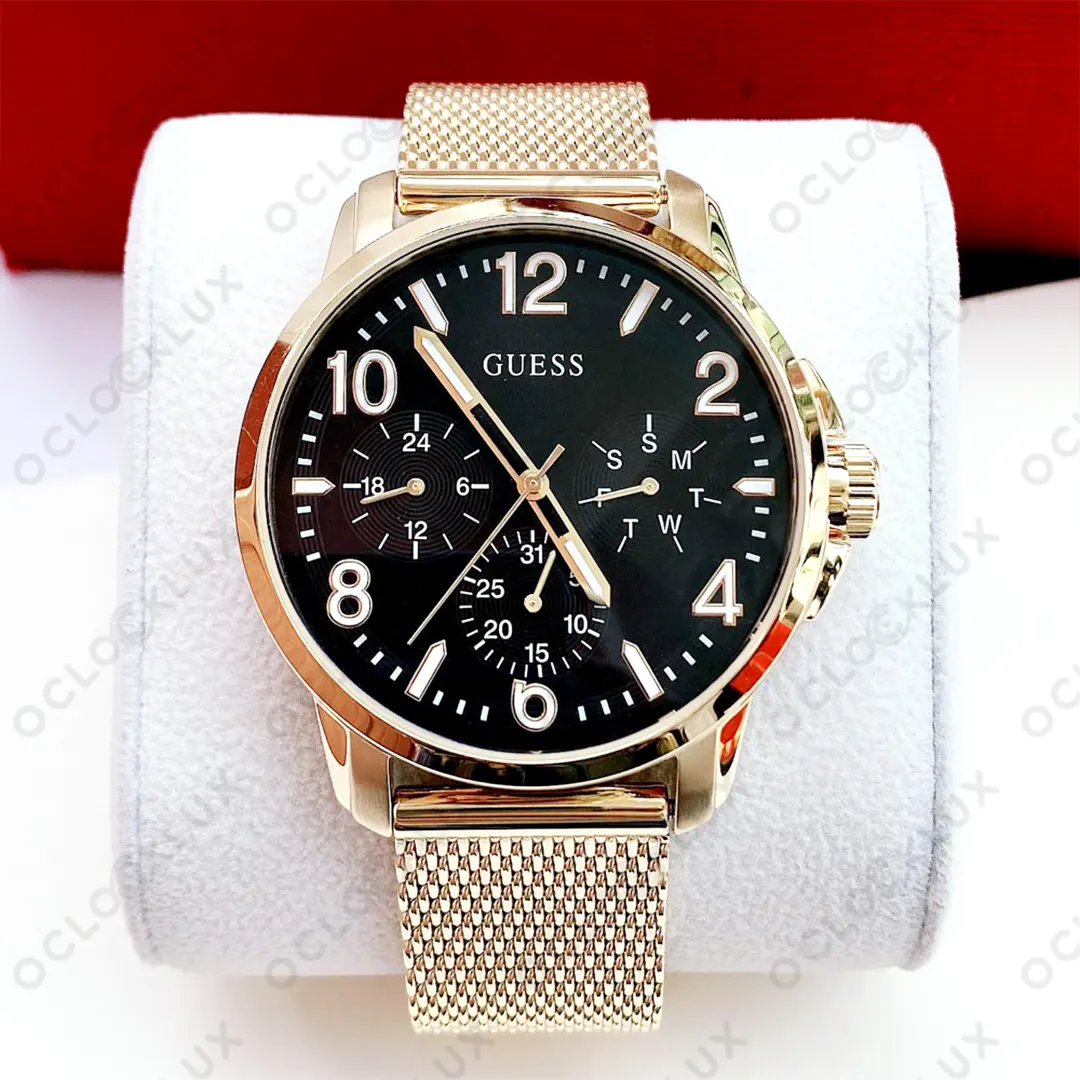 Montre Homme en Acier Voyage GS W1040G3 10 montre homme GUESS W1040G3 2