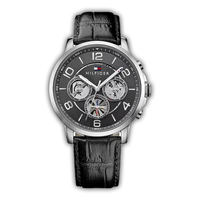 Montre Homme en cuir noir 1791289 1 TH 1791289