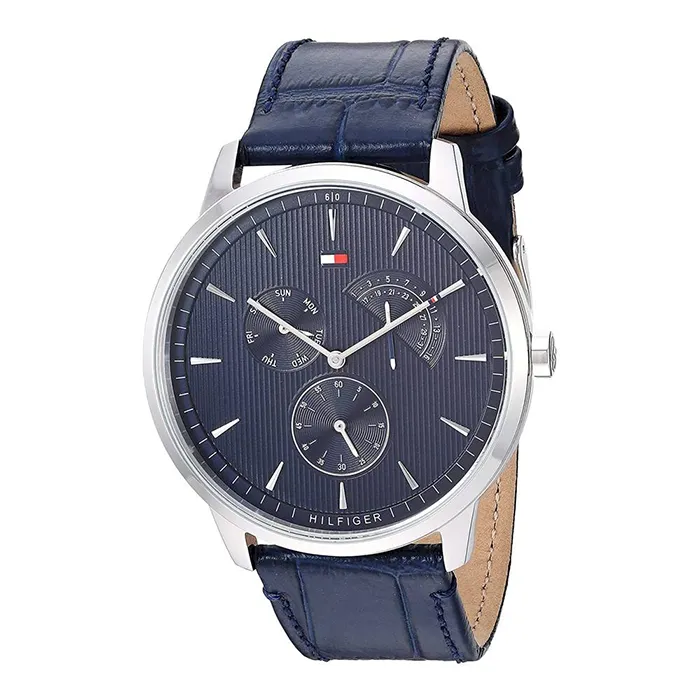 Montre Homme en cuir bleu 1710387 3 montre homme tommy hilfiger 1710387 5