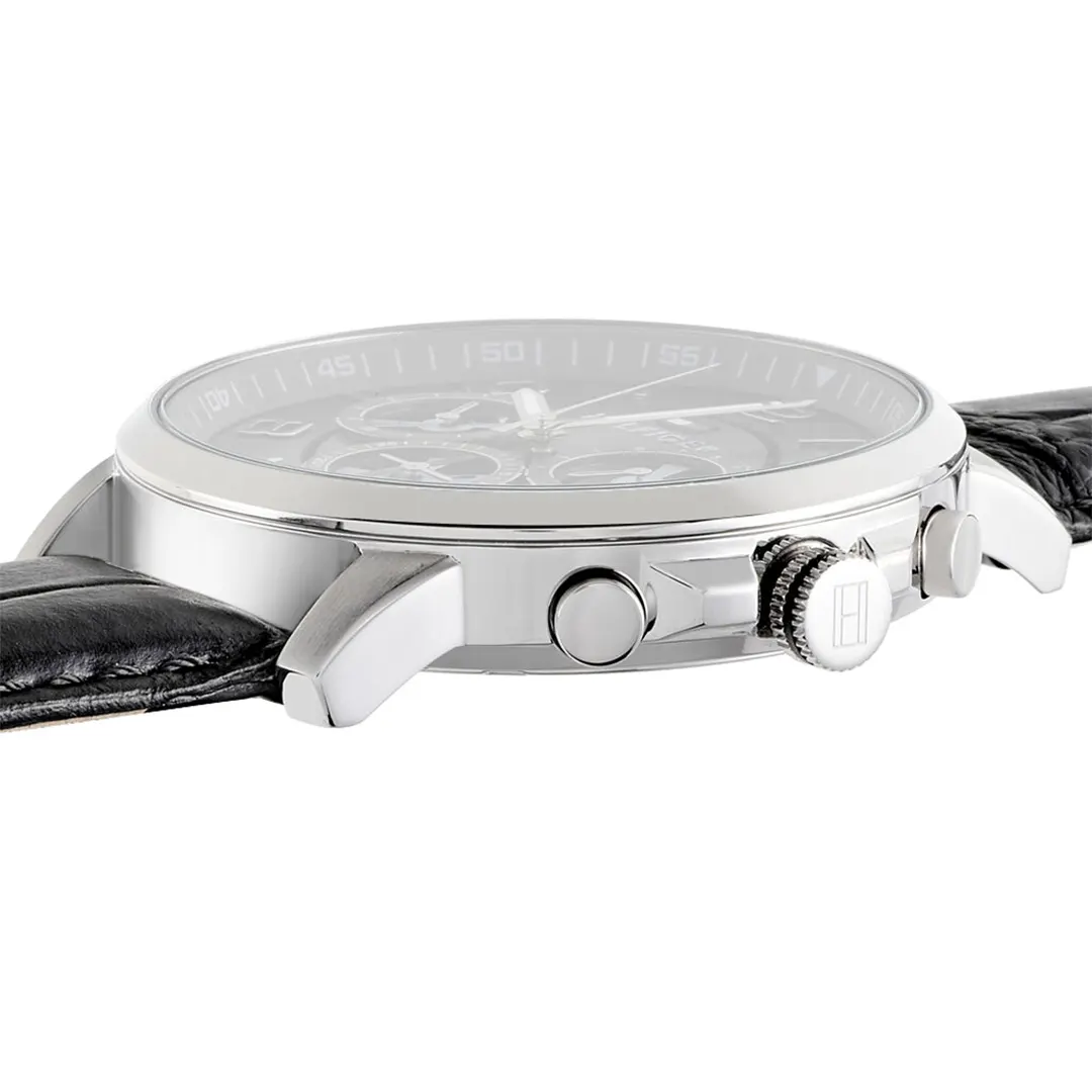 Montre Homme en cuir noir 1791289 14 montre homme tommy th 1791289 4