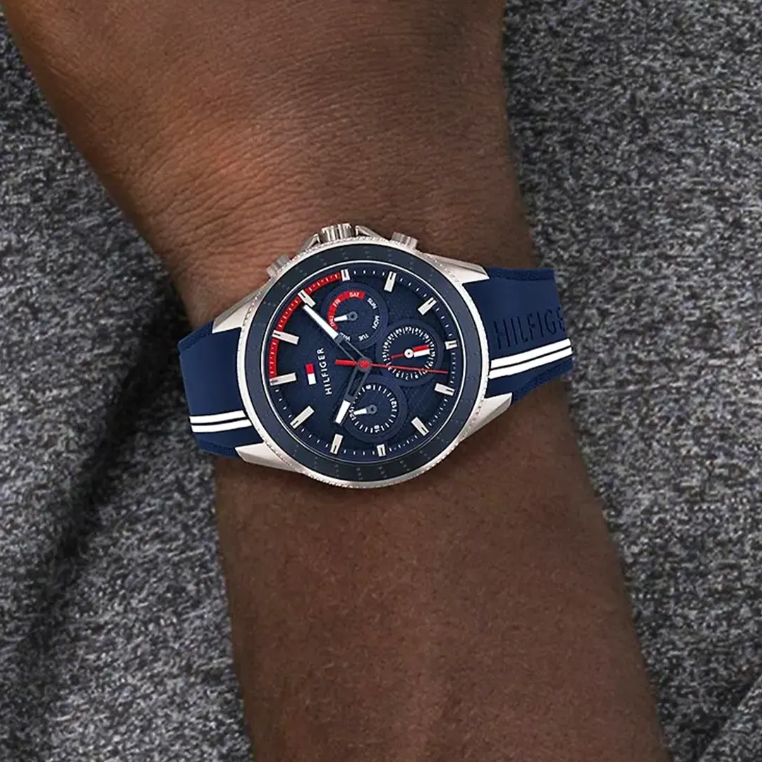 Montre Homme Tommy Hilfiger Rubber 1791859 9 montre femme tommy hilfiger 1791859 1