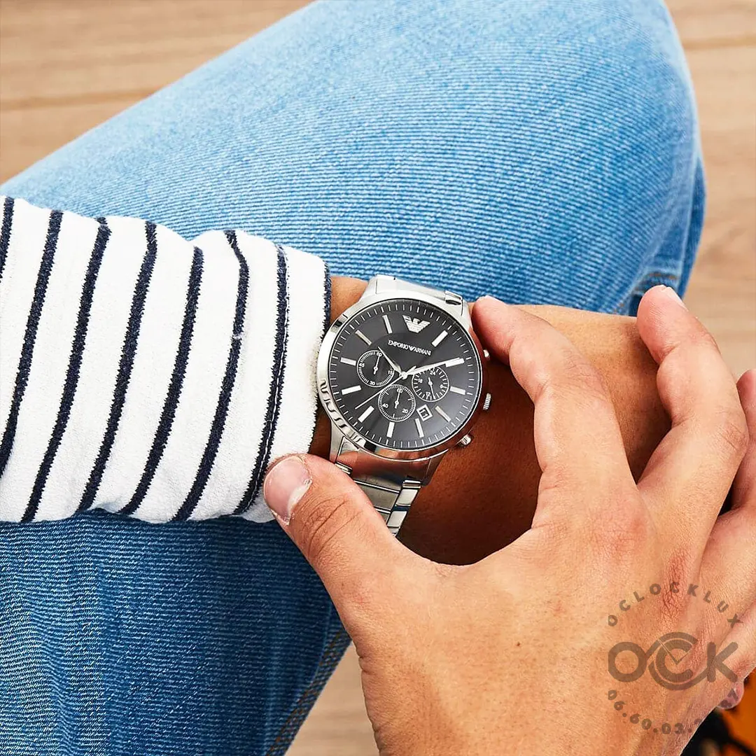 Montre Homme Emporio Armani Renato AR2460 7 Montre Homme Emporio Armani Renato AR2460